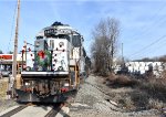 NJT GP40PH-2 # 4104 as the lead unit for the DRRV TFT train while stopped at the MattressFirm